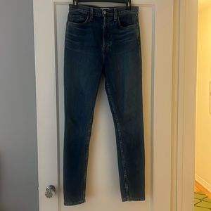 Re-done jeans - ultra high rise stretch size 28